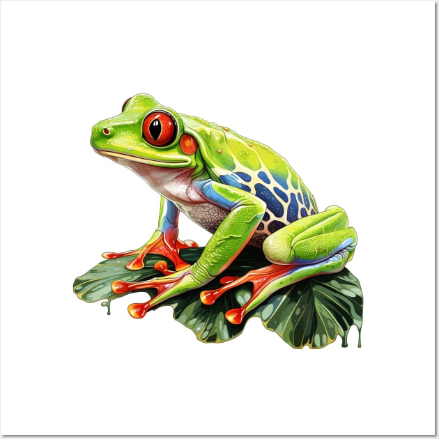 Red Eyed Tree Frog Wall Art by zooleisurelife